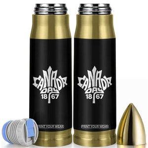 Funny Proud Canadian Canada Day 1867 Bullet Tumbler Vintage Maple Leaf TS11 Black Print Your Wear