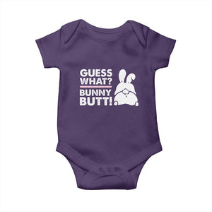 Funny Rabbit Guess What Bunny Butt Baby Onesie TS11 Purple Print Your Wear