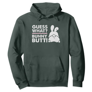 Funny Rabbit Guess What Bunny Butt Hoodie TS11 Dark Forest Green Print Your Wear