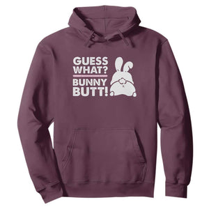 Funny Rabbit Guess What Bunny Butt Hoodie TS11 Maroon Print Your Wear