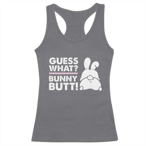 Funny Rabbit Guess What Bunny Butt Racerback Tank Top TS11 Charcoal Print Your Wear