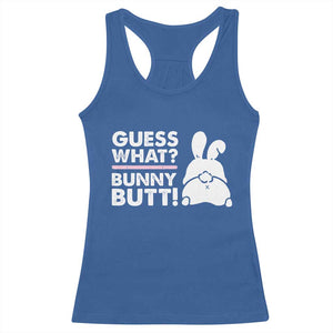 Funny Rabbit Guess What Bunny Butt Racerback Tank Top TS11 Royal Blue Print Your Wear
