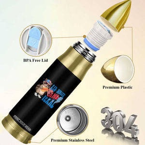 Funny Raccoon 4th of July Bullet Tumbler Red White and Feral Patriotic TS10 Print Your Wear