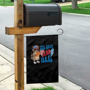 Funny Raccoon 4th of July Garden Flag Red White and Feral Patriotic TS10 Print Your Wear