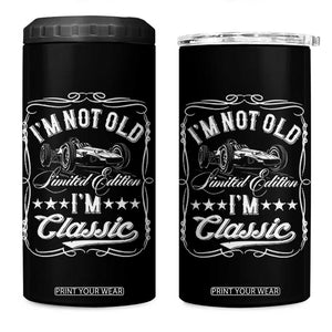 Funny Racing Formula Car I Am Not Old I Am Classic 4 in 1 Can Cooler Tumbler Fathers Day TS11 One Size: 16 oz Black Print Your Wear