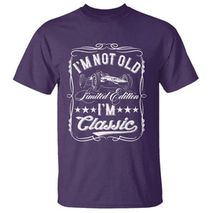 Funny Racing Formula Car I Am Not Old I Am Classic T Shirt Fathers Day TS11 Purple Print Your Wear