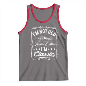 Funny Racing Formula Car I Am Not Old I Am Classic Tank Top Fathers Day TS11 Deep Heather Red Print Your Wear