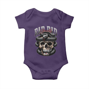 Funny Rad Dad Society Baby Onesie Dad Life Skull Snake Fathers Day TS11 Purple Print Your Wear