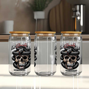 Funny Rad Dad Society Glass Can Dad Life Skull Snake Fathers Day TS11 Print Your Wear