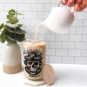 Funny Rad Dad Society Glass Can Dad Life Skull Snake Fathers Day TS11 Print Your Wear