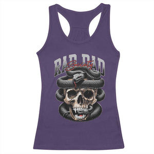 Funny Rad Dad Society Racerback Tank Top Dad Life Skull Snake Fathers Day TS11 Purple Print Your Wear