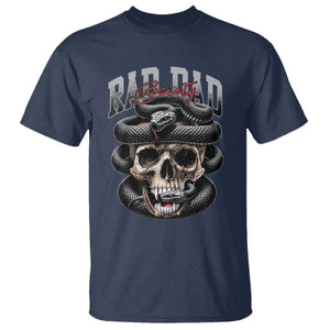 Funny Rad Dad Society T Shirt Dad Life Skull Snake Fathers Day TS11 Navy Print Your Wear