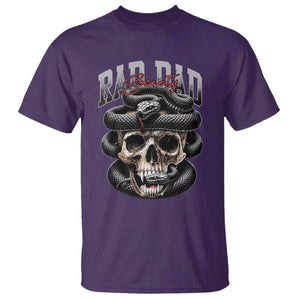 Funny Rad Dad Society T Shirt Dad Life Skull Snake Fathers Day TS11 Purple Print Your Wear