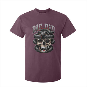 Funny Rad Dad Society T Shirt For Kid Dad Life Skull Snake Fathers Day TS11 Maroon Print Your Wear