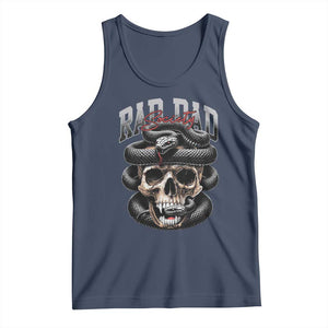 Funny Rad Dad Society Tank Top Dad Life Skull Snake Fathers Day TS11 Navy Print Your Wear