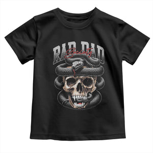 Funny Rad Dad Society Toddler T Shirt Dad Life Skull Snake Fathers Day TS11 Black Print Your Wear