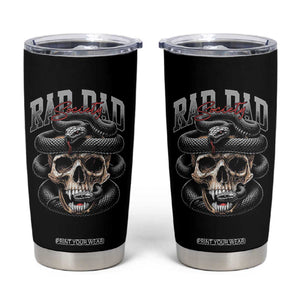 Funny Rad Dad Society Tumbler Cup Dad Life Skull Snake Fathers Day TS11 Black Print Your Wear