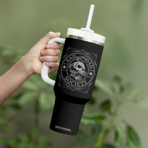 Funny Rad Dad Society Tumbler With Handle Vintage Skull Snake Fathers Day TS11 Print Your Wear