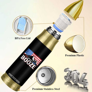 Funny Red White And Booze Bullet Tumbler 4th Of July Beer American Flag TS11 Print Your Wear