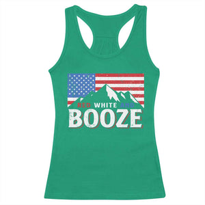 Funny Red White And Booze Racerback Tank Top 4th Of July Beer American Flag TS11 Irish Green Print Your Wear