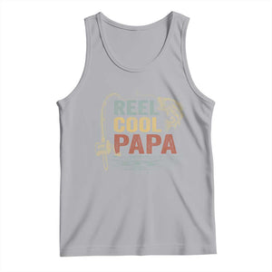 Funny Reel Cool Papa Tank Top Fishing Dad Fisherman Father's Day TS11 Print Your Wear