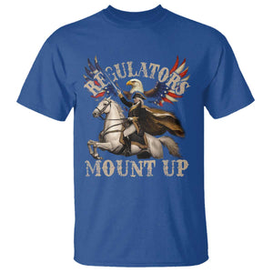 Funny Regulators Mount Up 4th Of July George Washington T Shirt American Flag Eagle TS11 Royal Blue Print Your Wear