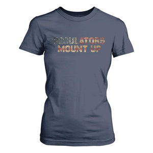 Funny Regulators Mount Up 4th Of July USA Independence Day T Shirt For Women TS11 Navy Print Your Wear