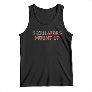 Funny Regulators Mount Up 4th Of July USA Independence Day Tank Top TS11 Black Print Your Wear