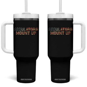 Funny Regulators Mount Up 4th Of July USA Independence Day Tumbler With Handle TS11 One Size: 40 oz Black Print Your Wear