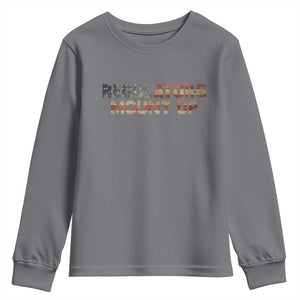 Funny Regulators Mount Up 4th Of July USA Independence Day Youth Sweatshirt TS11 Charcoal Print Your Wear