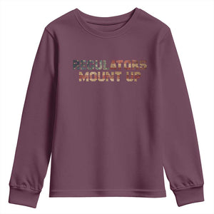 Funny Regulators Mount Up 4th Of July USA Independence Day Youth Sweatshirt TS11 Maroon Print Your Wear