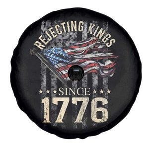 Funny Rejecting Kings Since 1776 Spare Tire Cover Vintage American Flag TS11 Print Your Wear