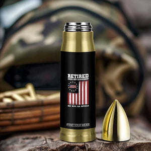 Funny Retired 2025 Bullet Tumbler Under New Management See Wife for Details American Flag TS10 Print Your Wear
