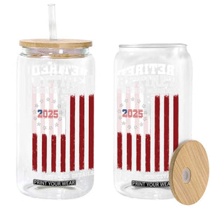Funny Retired 2025 Glass Can Under New Management See Wife for Details American Flag TS10 Black Print Your Wear