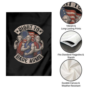 Funny Right to Bare Arms Founding Fathers Garden Flag 4th of July Patriotic Celebrations TS10 Print Your Wear