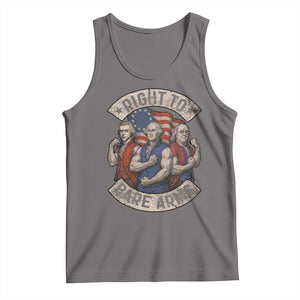 Funny Right to Bare Arms Founding Fathers Tank Top 4th of July Patriotic Celebrations TS10 Deep Heather Print Your Wear