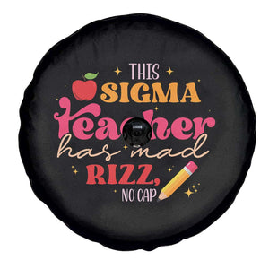 Funny Rizz Teacher Spare Tire Cover This Sigma Teacher Has Mad Rizz No Cap TS11 Print Your Wear