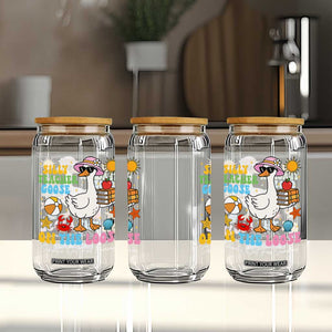 Funny School's Out For Summer Teacher Glass Can Silly Teacher Goose On The Loose Summer Break TS11 Print Your Wear