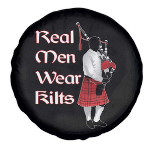 Funny Scottish Pride Spare Tire Cover Real Men Wear Kits Tartan Bagpipe TS11 Print Your Wear