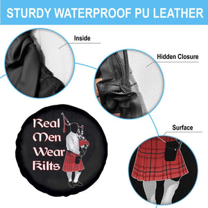 Funny Scottish Pride Spare Tire Cover Real Men Wear Kits Tartan Bagpipe TS11 Print Your Wear