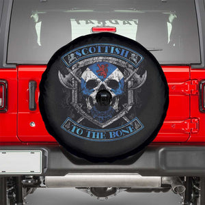 Funny Scottish Viking Spare Tire Cover Scottish To The Bone Vintage Scottish Lion Rampant Flag Skull TS11 Black Print Your Wear