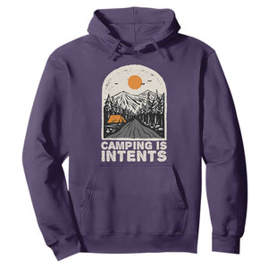 Funny Scout Camping Hoodie Camping Is Intents Hiking Outdoors Adventure TS02 Purple Print Your Wear