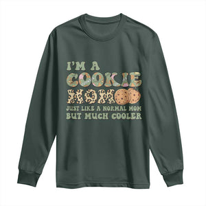 Funny Scout Girl Mom Long Sleeve Shirt I'm A Cookie Mom Cookie Dealer Troop Leader TS02 Dark Forest Green Print Your Wear