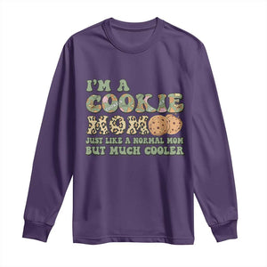 Funny Scout Girl Mom Long Sleeve Shirt I'm A Cookie Mom Cookie Dealer Troop Leader TS02 Purple Print Your Wear