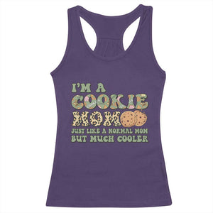 Funny Scout Girl Mom Racerback Tank Top I'm A Cookie Mom Cookie Dealer Troop Leader TS02 Purple Print Your Wear