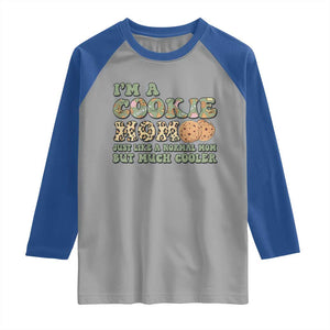 Funny Scout Girl Mom Raglan Shirt I'm A Cookie Mom Cookie Dealer Troop Leader TS02 Sport Gray Royal Print Your Wear