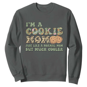 Funny Scout Girl Mom Sweatshirt I'm A Cookie Mom Cookie Dealer Troop Leader TS02 Dark Heather Print Your Wear