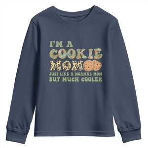 Funny Scout Girl Mom Youth Sweatshirt I'm A Cookie Mom Cookie Dealer Troop Leader TS02 Navy Print Your Wear