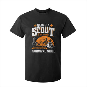Funny Scout T Shirt For Kid Being A Scout Is Not A Hobby Survival Skill Adventure TS02 Black Print Your Wear