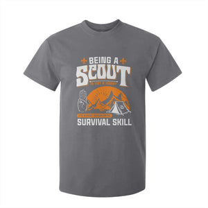 Funny Scout T Shirt For Kid Being A Scout Is Not A Hobby Survival Skill Adventure TS02 Charcoal Print Your Wear